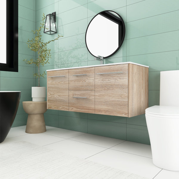 Latitude Run® Zhivko 47.43" WallMounted Single Bathroom Vanity Set